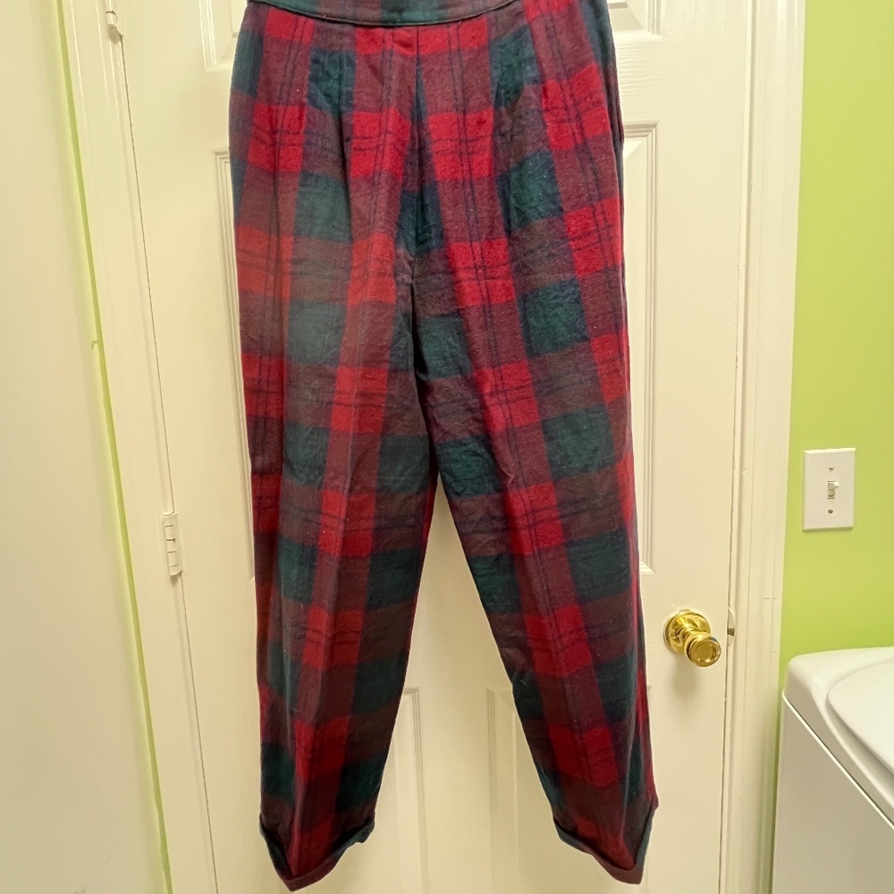 VTG Giorgio Sant' Angelo Wool Plaid Lined 14 x 27.5L - Picture 4 of 16
